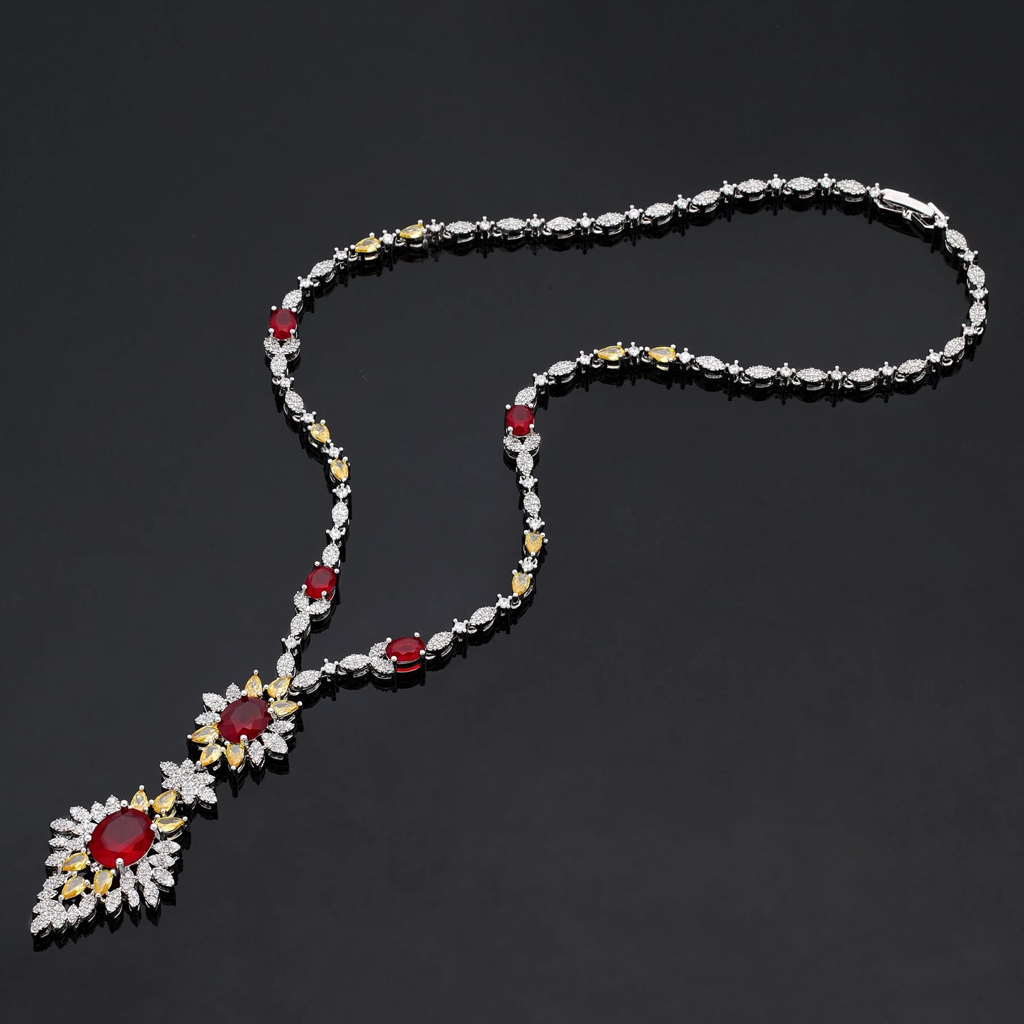 Gorgeous 4-Piece Bridal Zirconia Jewelry Set – Elegant Wedding Necklace & Earring Set for Women