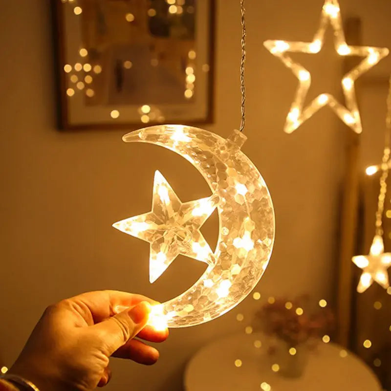 "LED Christmas String Garland Curtain Lights – Festive Decor for Home, Tree, Weddings & New Year 2025!"