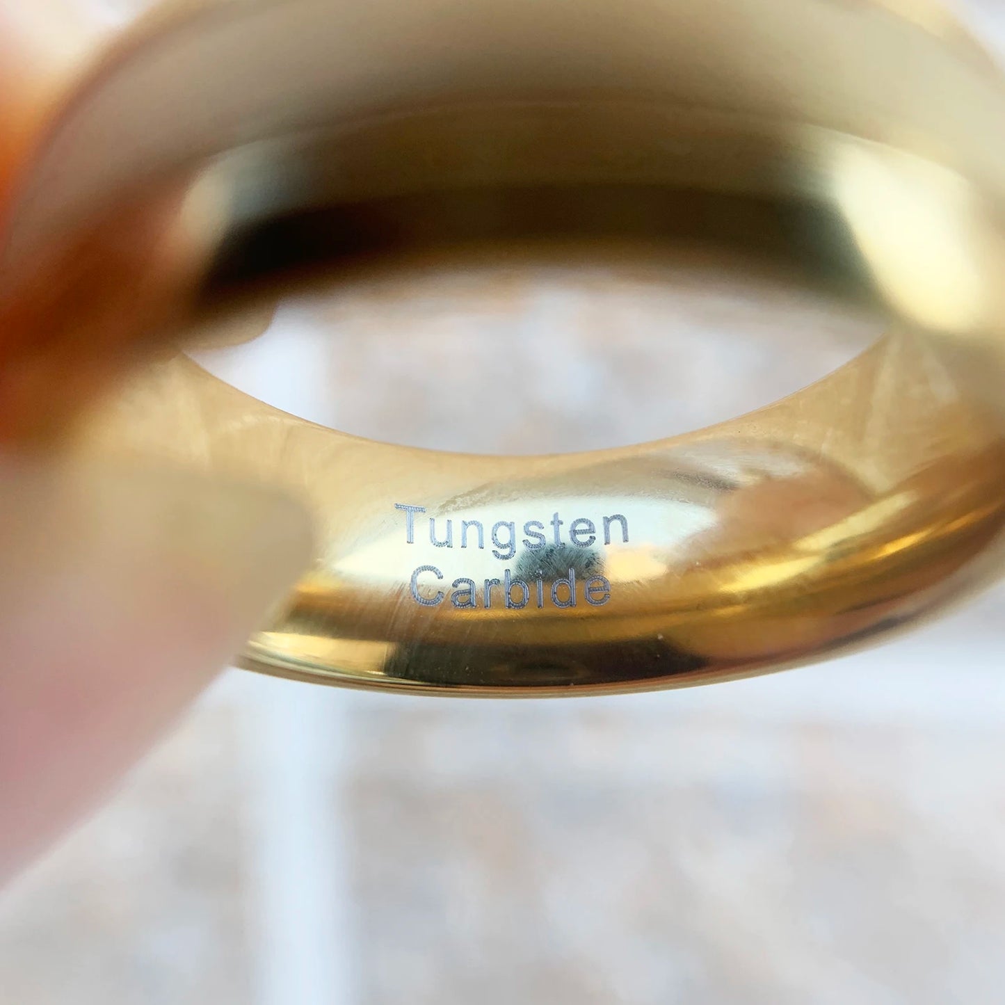 Men's Wedding Rings Golden Color 8mm