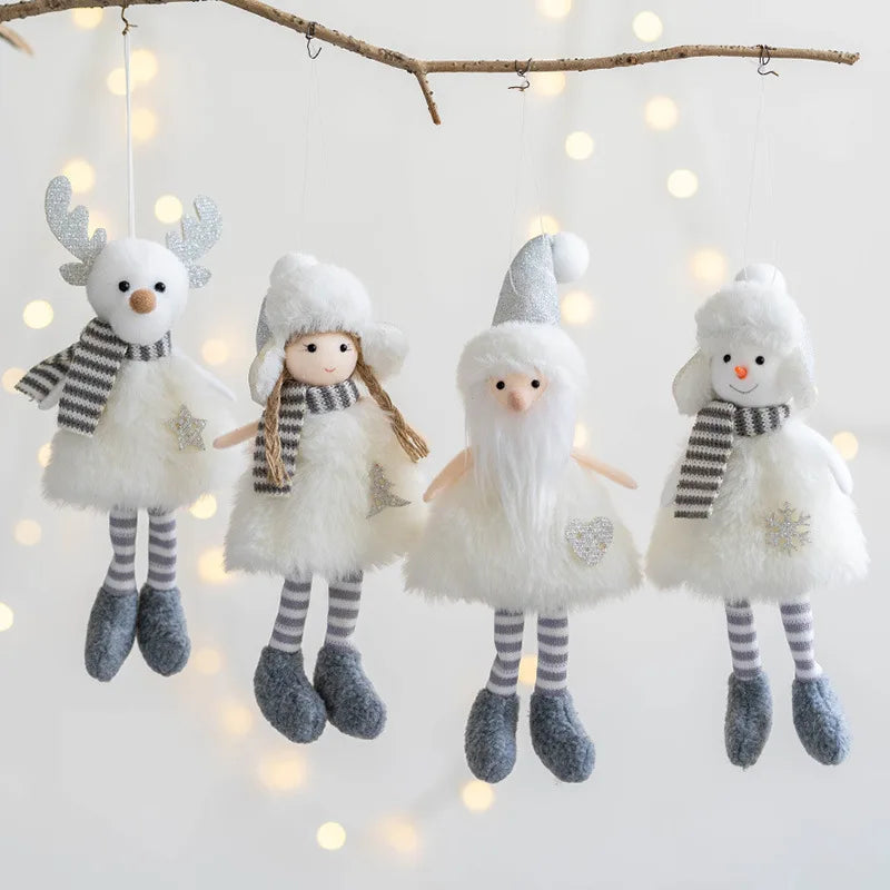 "Christmas Angel Doll Ornaments – Elegant Tree Pendants for 2024 Holiday Decor & New Year Gifts!"