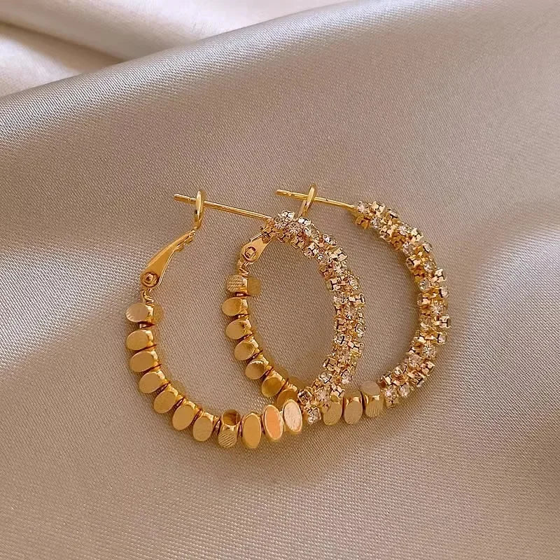 Elegant Light Luxury Hoop Earrings - Unique Fashion Jewelry for Women