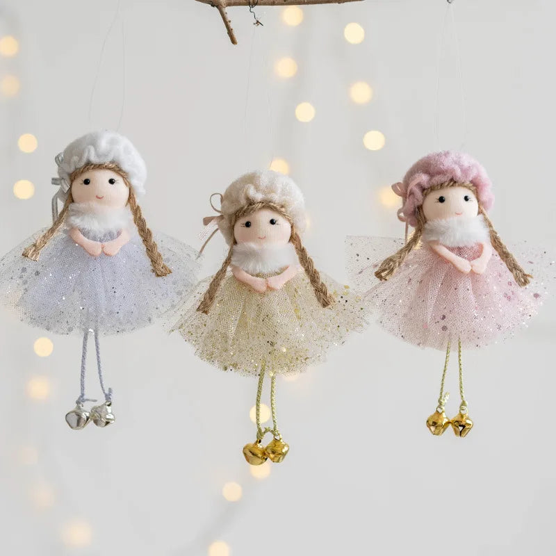 "Christmas Angel Doll Ornaments – Elegant Tree Pendants for 2024 Holiday Decor & New Year Gifts!"