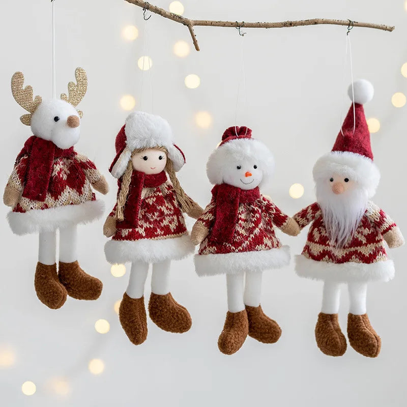 "Christmas Angel Doll Ornaments – Elegant Tree Pendants for 2024 Holiday Decor & New Year Gifts!"