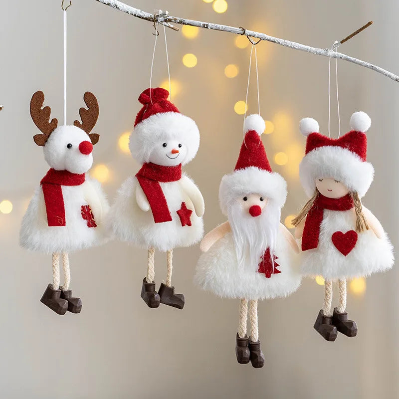 "Christmas Angel Doll Ornaments – Elegant Tree Pendants for 2024 Holiday Decor & New Year Gifts!"