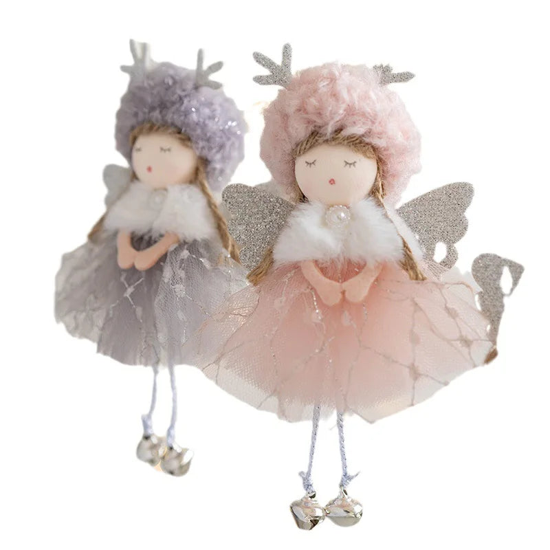 "Christmas Angel Doll Ornaments – Elegant Tree Pendants for 2024 Holiday Decor & New Year Gifts!"